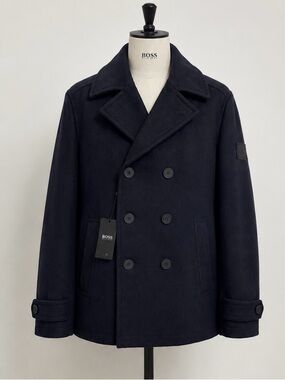 HUGO BOSS Navy 
H-Hyde-Pcoat size US38R